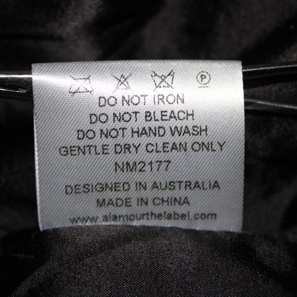 Alamour Sz L Black Textured Sleeveless Crop Lined 100% Polyester 2Pc Dress - Picture 12 of 16